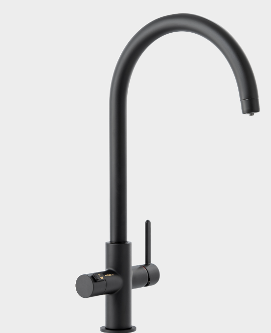Pronteau 3 in 1 Swan Tap - Matt Black