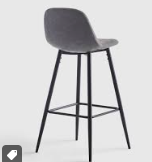 Murray Bar Stools - Grey - Ex Display x2