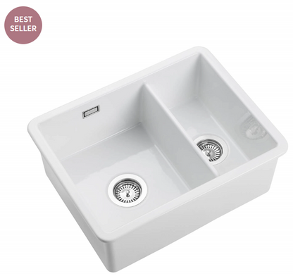 1.5 Bowl Ceramic Undermount / Inset Kitchen Sink